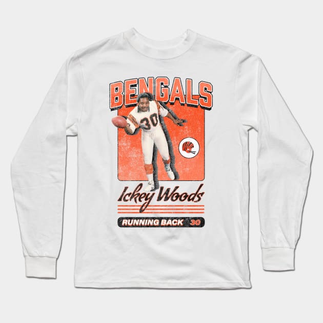 Ickey Woods WHO DEY Long Sleeve T-Shirt by KC Designs